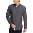 thumbnail image 1 of Quiksilver Camisa de popelina con botones para hombre, gris, XX-Large Quiksilver Botones al frente, 1 of 1