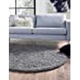 thumbnail image 5 of Unique Loom 3128002 6 x 6 ft. Solid Shag Round Rug, Graphite Gray, 5 of 5