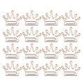 thumbnail image 1 of MasteelfCA 24Pcs Lovely Crown Shaped Clips Paper Clips Creative Bookmarks Paper Needles Party Gift Office Hand Account Essentials(Rose Golden), 1 of 8