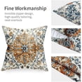 thumbnail image 5 of Boho Pillow Covers 18x18 Set of 2,Bohemian Throw Pillow Covers Outdoor Decorative Linen Pillow Covers for Couch Bed Sofa Cushion Boho Pillowcases, 5 of 6