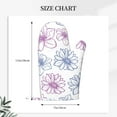 thumbnail image 4 of ZNDUO Kitchen Oven Gloves, Durable Heat Resistant Oven Gloves with Quilted Liner Non-Slip Textured Grip Perfect for BBQ, Baking, Cooking and Grilling, Purple Flower Graffiti, 4 of 8