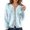 Blue, variant on Plus Size Women's Floral Long Sleeve Casual Short Jacket Comfortable And Stylish Outerwear For Every Occasion winter coats for women