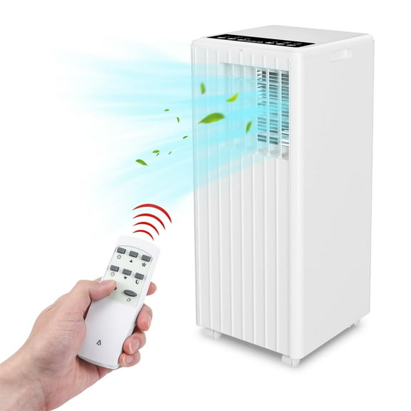 GAOMON 8000BTU Portable Air Conditioner 3-In-1, Portable Ac Unit With Remote Control, Air Conditioner Window Mount Exhaust Kit for Room, Indoor Ac Unit Cool Up to 350 Sqft,Black