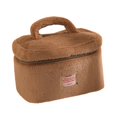 thumbnail image 2 of Bolsa de maquillaje de felpa, neceser para viajes de negocios, cosméticos, uso diario, dormitorio de hotel. Marrón, 2 of 9