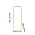 thumbnail image 3 of ZZkhGO Gold Metal Wedding Arch Stand, Rectangular Backdrop Frame for Party Event Decor, 50x80x130cm Iron Arch with Rust-Proof Coating for Indoor Outdoor Ceremony, 3 of 6