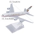 thumbnail image 2 of Modèle d'Avion en Métal 1:400 A380 pour Etihad Simulation Modèle d'Avion Kits d'Avion pour Collection et Cadeau, 2 of 14