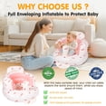 thumbnail image 3 of Asiento inflable para bebés de 3 a 36 meses con bomba, color rosa, 3 of 7