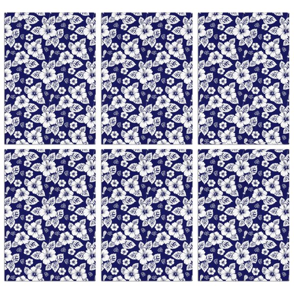 2 Pcs Pioneer Flower Floral Print Pattern Kitchen Towels, Funny Microfiber Dish Towel Set, 18" X 26" Tea Towels