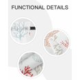 thumbnail image 3 of Sea Turtle Starfish Sheer Curtains for Bedroom Living Room Window Tier Curtain 36 Inch Length, Rod Pocket Voile Drapes Kitchen Curtains Small Half Window 2 Panels Nautical Coral Ocean Life Red Blue, 3 of 5