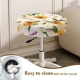 thumbnail image 3 of Tutolipy Sunflower Daisy Bar Stool Covers Round Set of 2, Hummingbird Butterfly Print Stool Cushion Slipcover for Rooms Art Decor, Elastic Edge Removable Anti-Slip Stool Seat Covers for Bar Cafes, 3 of 5