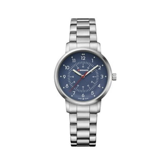 Wenger 79167 Men's Swiss Military White Dial Two Tone Stainless