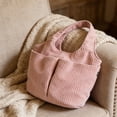thumbnail image 4 of Striped Corduroy Diaper Bag Tote Large Capacity Shoulder Handbag for Moms Strolling and Daily Commute, 4 of 6