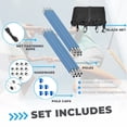 thumbnail image 6 of Plexalife Trampoline Safety Enclosure Set including Trampoline Net, 8 Trampoline Poles (with 8 pole caps) Trampoline Pole Foam Sleeves - Fits 13ft Round Trampoline Frame - Installs Inside the Frame, 6 of 8