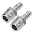 thumbnail image 1 of Fugacal BSPT Male Connector, 2PCS Anti-Rust Anti-Corrosion Pipe Connector Quick Coupling Connector, For Conveying Compressed Air Pneumatic Equipment Connection, 1 of 8