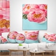 thumbnail image 4 of Designart Bunch of Light Pink Peony Flowers - Floral Throw Pillow - 12x20, 4 of 5