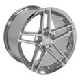 thumbnail image 4 of OE Wheels CV07 18 Inch Rims Fit Corvette C6 Z06 Style 5x120.65 18x9.5 / 18x10.5 Chrome - Hollander 5342 (Set of 4), 4 of 5