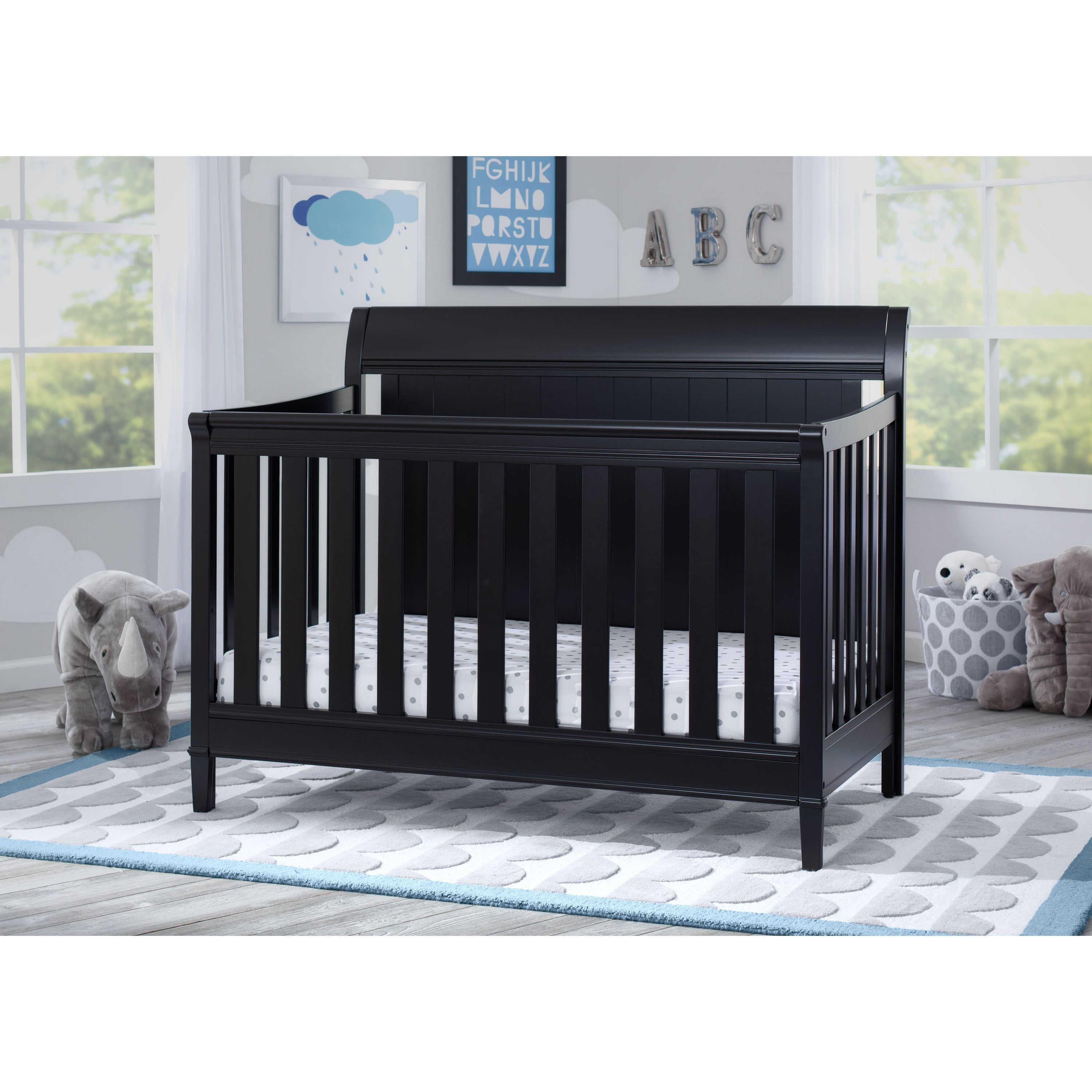 Delta Children New Haven 4 In 1 Convertible Crib Gray Walmart