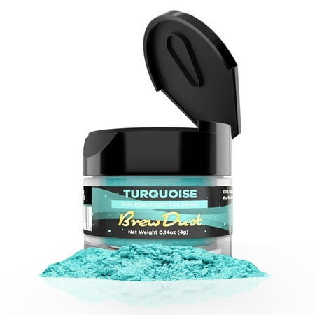 Brew Dust – Turquoise Edible Drink Powder – Silky Swirl Beverage Safe 4g Jar Brew Dust – Turquoise Edible Drink Powder – Silky Swirl Beverage Safe 4g Jar