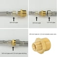 thumbnail image 5 of 1/2" to 3/8" Brass Compression Reducer Adapter, 3/8" Male to 1/2" Water Supply Pipe Fitting for RV Kitchen Water Lines, 3 PCS, 5 of 7
