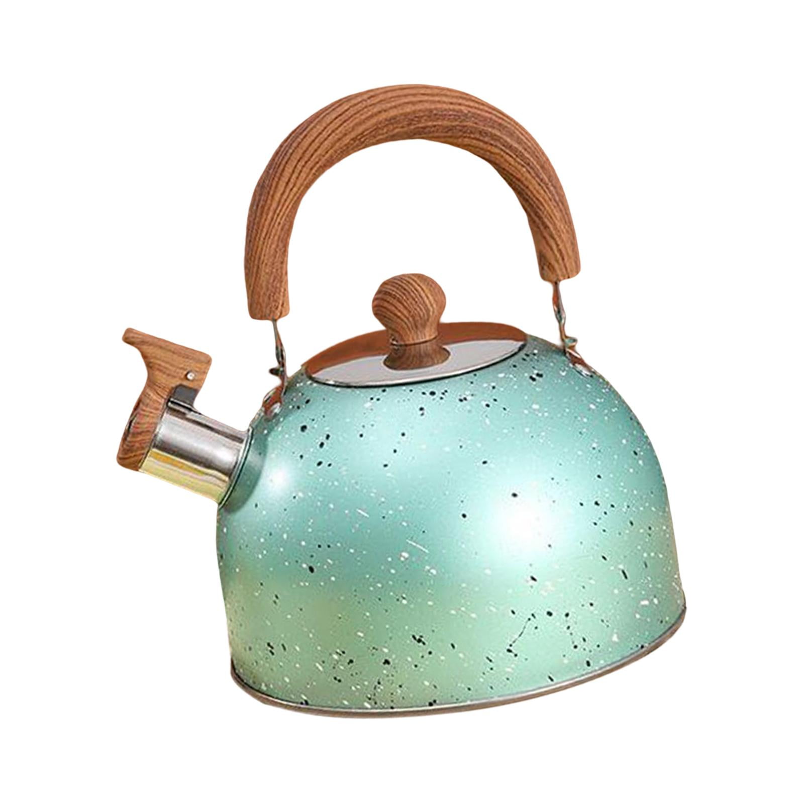 3L Loud Kettle for Stovetop, Whistle Water Kettle with Wood Handle