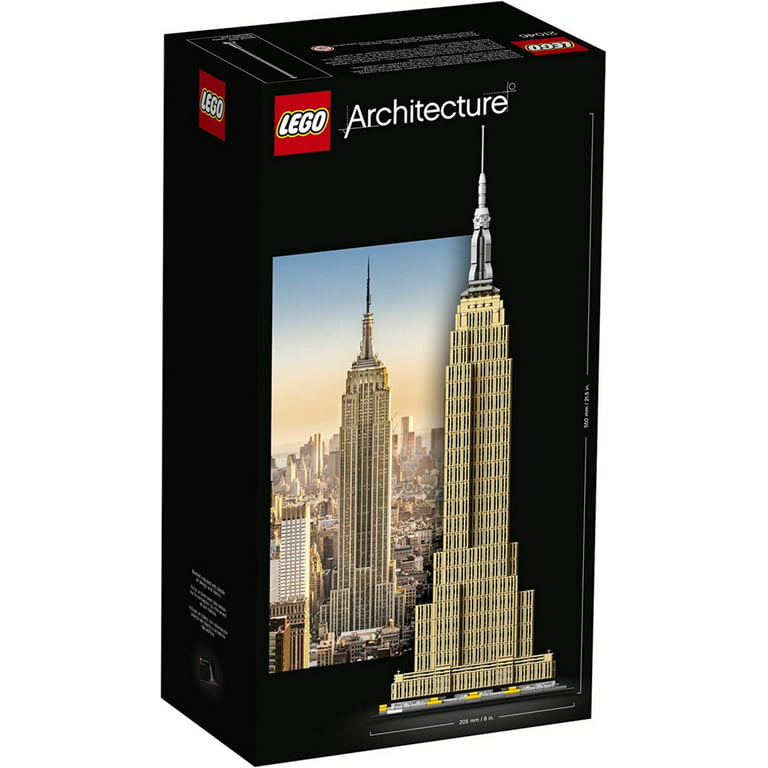 Anmelder væsentligt Flyve drage LEGO Architecture Empire State Building 21046 New York City Skyline  Architecture Model Kit for Adults and Kids, Build It Yourself Model  Skyscraper (1767 Pieces) - Walmart.com