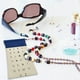 thumbnail image 4 of Bolsa para gafas con letras, de spandex y lona, estilo patchwork, para guardar gafas, presbicia, bolsa portátil para gafas de estudiante, bolsa para guardar brochas de maquillaje, 4 of 7