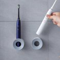 thumbnail image 1 of 2Pcs Electric Toothbrush Holder for Bathroom, Wall Mounted Bathroom Storage Organizer Caddy, 1 of 5