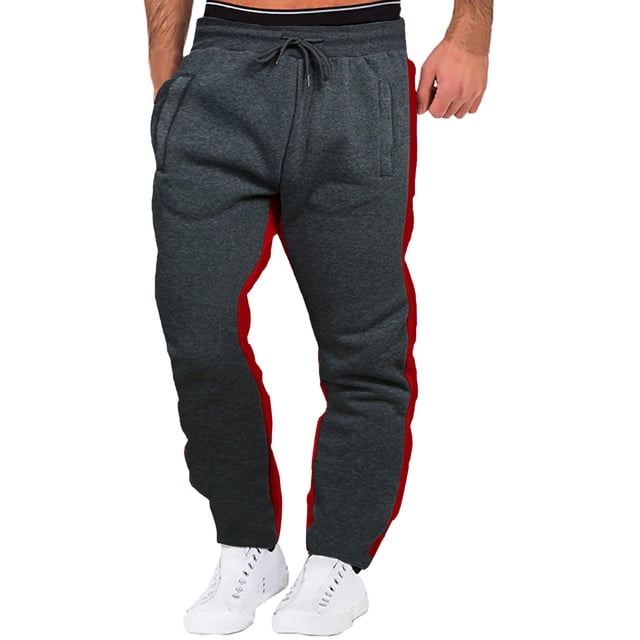 Pantalons Décontractés pour Hommes - Automne Hiver Mode de Rue Ample Patchwork à Lacets pour Confort Quotidien et Style Sportif