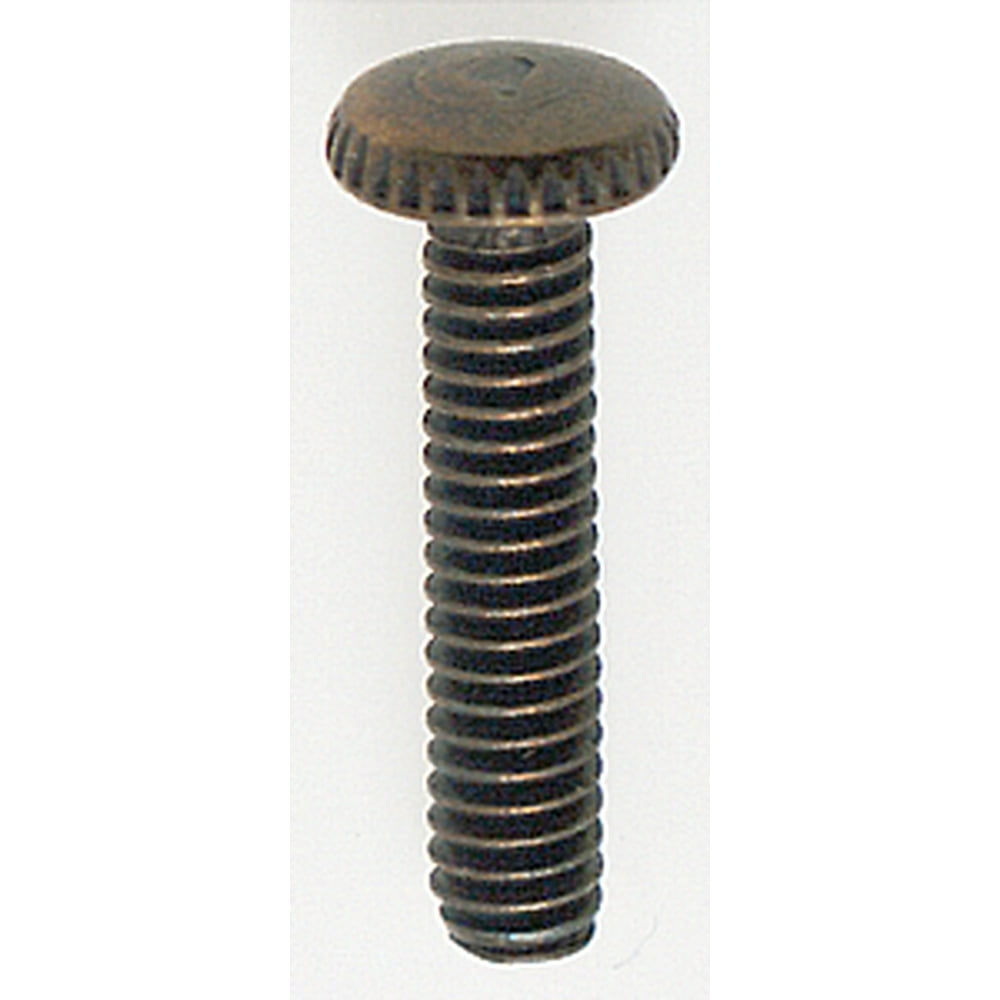 Satco Steel Knurled Head Thumb Screws 8/38 Antique Brass 3/4in