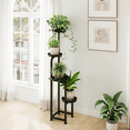 thumbnail image 5 of Bamworld 4 Tier Tall Metal Plant Stand - Heavy-Duty Corner Shelf for Indoor Outdoor, Multi iron Plant Holder for Garden, Balcony, Living Room, Bedroom - Sturdy Flower Pot Display Rack, 5 of 7