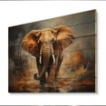 thumbnail image 2 of Designart "Wild Spirit of Elephants" Animals Print on Natural Pine Wood, 2 of 5