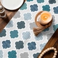 thumbnail image 3 of Bohemia Table Runner 72 Inches, Vintage Moroccan Geometric Pattern Blue Green Gray Bed Runner Dresser Scarves Tabletop for Indoor Outdoor Parties/Ceremony/Banquet, 16" x 72", 3 of 8