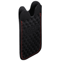 CASE XX Knives Black Leather Herringbone Slip for Medium Pocket Knife