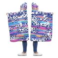 thumbnail image 2 of HATIART Couverture à Capuche Motif Tribal 56x80 Pouces Adultes Filles Garçons Polaire, 2 of 2