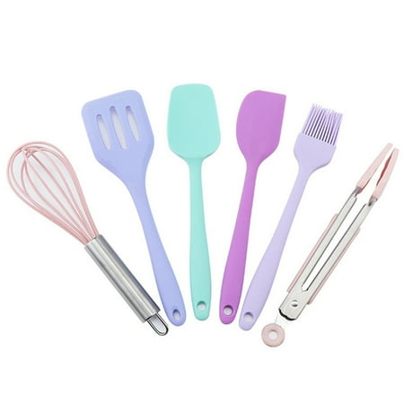 

Silicone Spatula Set Baking 6PCS Cooking Spatulas Cooking Tools for Kitchen