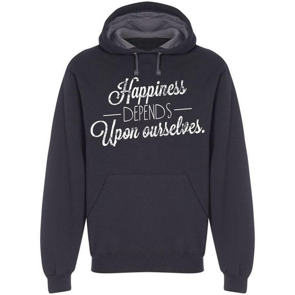 Happiness Depends On You Hoodie Men -Image by Shutterstock, Male x-Large