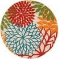 thumbnail image 3 of Nourison Aloha Indoor/Outdoor Green 4' x round Area Rug, (4 Round), 3 of 10