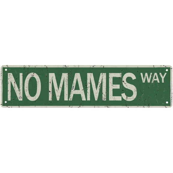 Road Sign No Mames Way Street Sign Vintage Funny Metal Tin Sign Wall Decorations 4 X 16 Inch
