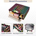 thumbnail image 3 of FORMRS Womens Corduroy Tote Bag Crossbody Shoulder Handbag with Pocket, Pink Block Pattern, 3 of 7