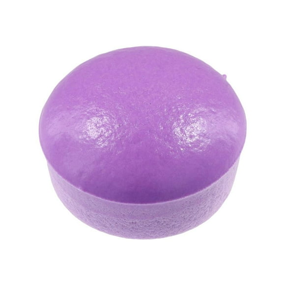 Soft Squishy Stress Relief Toy, Purple Custard Bun Slow Rebound Fidget Toy for Anxiety & Sensory Play, Sticky Candy Bread Shaped TPR Squeeze Ball for Kids & Adults