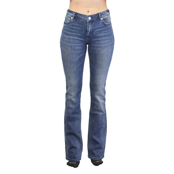 BLK DNM Women's Stonewashed Jeans, Hollis Blue, 27x34