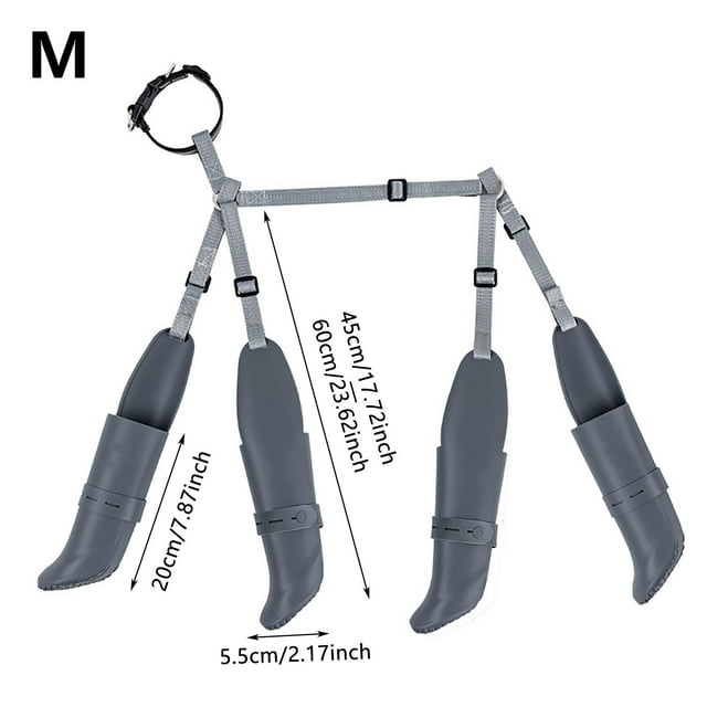 All Silicone Pet Rain Boots Secure Grip Traction Design Outdoor Wet Weather Durable Dog Shoes
