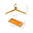 thumbnail image 2 of FOMIYES 3pcs Travel Foldable Hangers Folding Hanger Travel Hangers Metal Heavy Duty Folding Hangers, 2 of 8