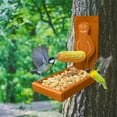 thumbnail image 6 of Meggemo Wooden Squirrel and Wild Bird Feeder Natural Wood Feeder for Outside Hanging Garden Yard Patio Attract Squirrels and Wild Birds Durable Weather Resistant, 6 of 7