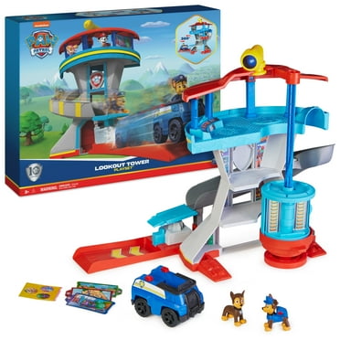 PAW Patrol Lookout Tower with 2 Chase Figures and Police Cruiser for Kids Ages 3 