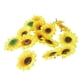 thumbnail image 1 of Inteprter 100 piezas de tela girasoles artificiales simulación 7 cm hecho a mano fotografía flor falsa fotografía Prop Decoración Artesanía, 1 of 6