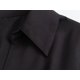 thumbnail image 5 of Camisa negra abotonada, ajustada y versátil, de estilo francés para mostrar tu atractivo sexual., 5 of 6