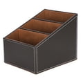 thumbnail image 3 of Faux Leather Stationery Storage Box Faux Leather Multi-function Storage Box Desktop Organizer Box Stationery Organizer Storage Box Office Supplies Desk Faux Leather Storage Box, 3 of 8