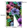 thumbnail image 3 of ZNDUO Blackout Door Curtains, Insulated Blackout Tropical Floral Style Design Pattern Window Curtain for Living Room Kitchen Bathroom Bedroom, 34x56 Inches, 3 of 7
