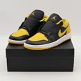 thumbnail image 1 of 553558-072 Nike Air Jordan 1 Low Yellow Ochre Black White Gold Mandarin (Men's), 1 of 6